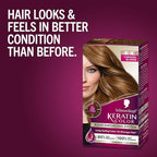 Schwarzkopf Keratin Permanent Hair Dye Cream, 7.5 Caramel Blonde, Professional Quality Color for Up to 100% Gray Coverage, Bond Enforcing System