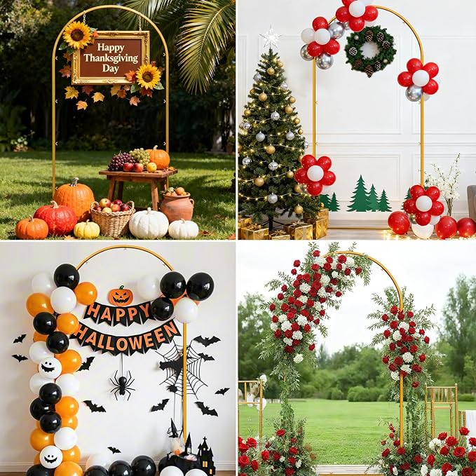 6.6 FT Wedding Arch Backdrop Stand - Image 9