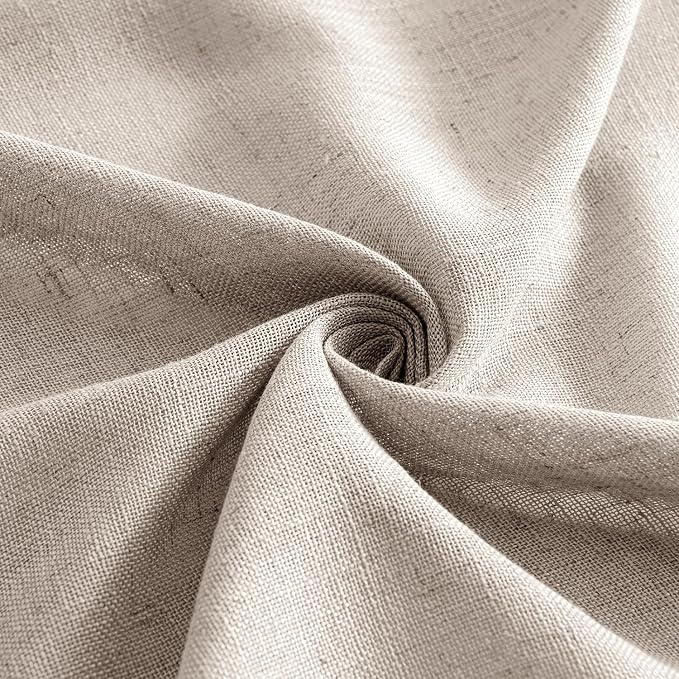 MIULEE Natural Linen Curtains 52x54 Inch Length - Image 8