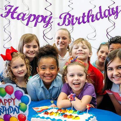 Purple Lilac-Lavender Silver Women Birthday Party-Decorations - Image 7