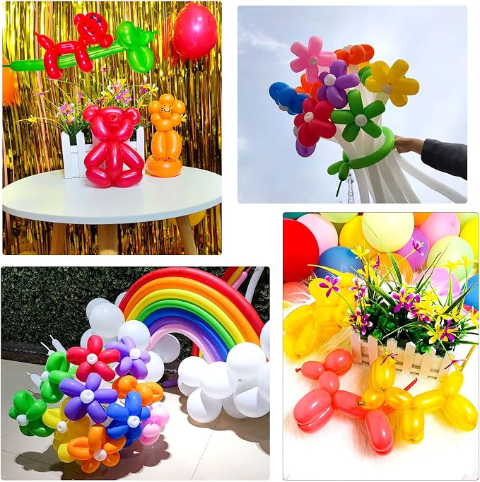 Blue Long Balloons Premium 260 Twisting Animals Magic Balloons - Image 8