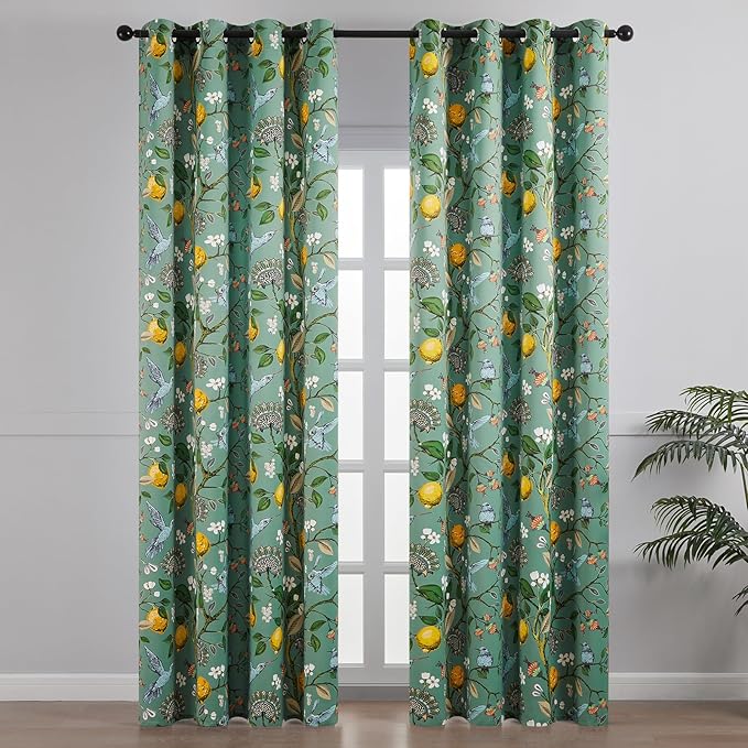 Topfinel 92 Inches Long Custom Sage Green Luxury Curtains - Image 2