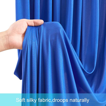 4 Panels Royal Blue Backdrop Curtains - Image 5