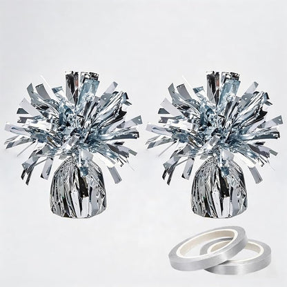 Balloon Weights Silver 2Pcs | Perfect by Unknown