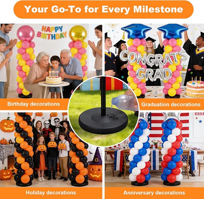 Balloon Stand 15-56 Inch Height Adjustable Balloon Stands - Image 7