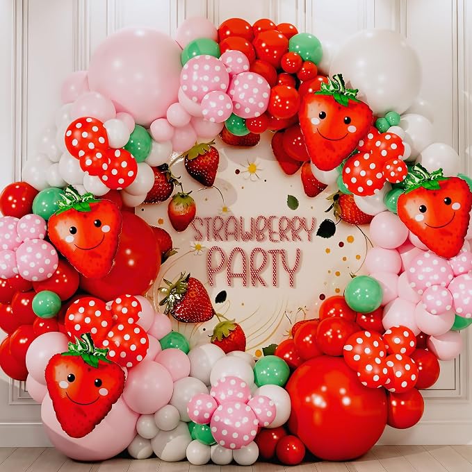 ALL-IN-1 Strawberry Balloon Arch Kit & Garland - Image 5