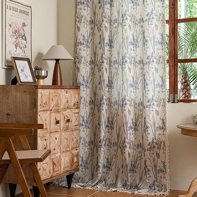 ENJOYBRIDAL Floral 96 Inch Curtains - Image 7
