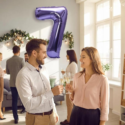 YPSelected 32 Inch Large Foil Helium Number Balloon Birthday Wedding Party 0-9 - Image 2