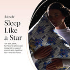 Kitsch x Star Wars R2-D2 & C-3PO Satin Pillowcase | Satin Pillowcase with Zipper, Better Than Silk Pillowcase | Frizz-Reducing Pillow Case for Hair & Skin Care, Cooling & Breathable - King