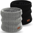 Neck Warmer Gaiter, Winter Fleece Lined Face Mask Scarf for Men Women, Thick Warm Cold Weather Running Ski Neck Cover