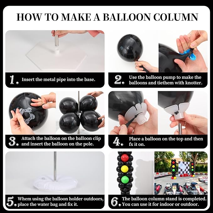 Traffic Light Balloon Column Stand Kit 2 Sets - Image 5
