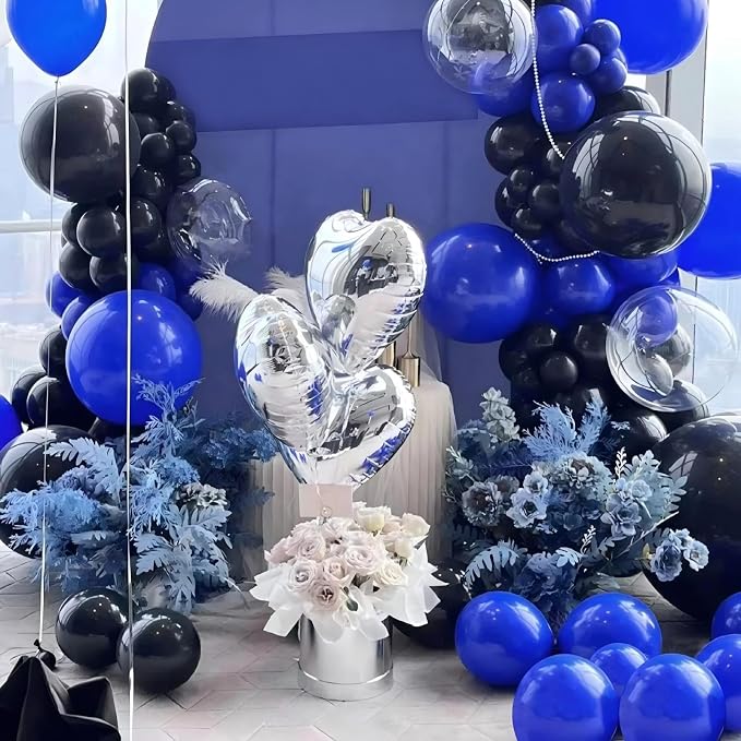FOTIOMRG Royal Blue Balloons 12 inch, 100 Pack Royal Blue Latex Balloons - Image 6