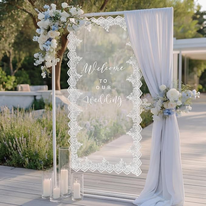 Boao Sheer Wedding Welcome Sign - Image 7