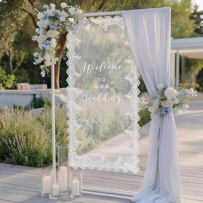 Boao Sheer Wedding Welcome Sign - Image 7