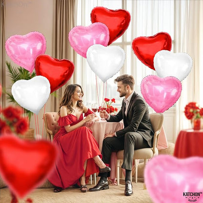 KatchOn Heart Balloons Decorations 18 Inch, Valentines Day Decorations - Image 5