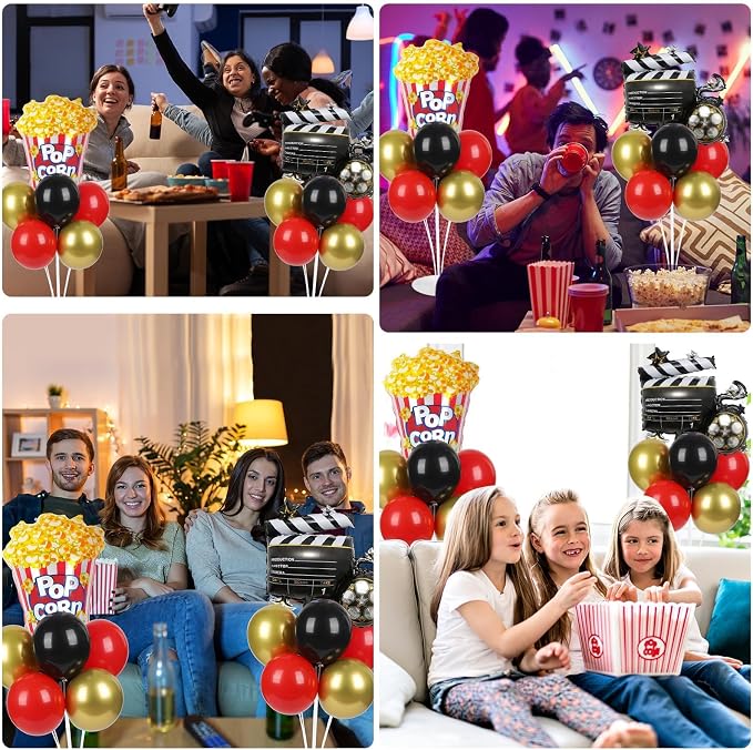 Movie Night Party Balloons Stand Kit 2 Sets - Image 7