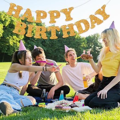 Orange Happy Birthday Banner Birthday Party Decorations Happy Birthday Banner - Image 4