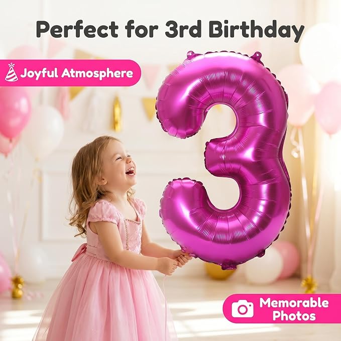 YPSelected 32 Inch Large Foil Helium Number Balloon Birthday Wedding Party 0-9 - Image 4