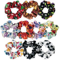 cute design scrunchies for all hair type elastic hair band great for ponytails XL srcunchies set these soft hair ties is great for every occasion (polka dot)
