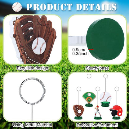 RattanView 5 Pcs Baseball Photo Balloon Holder Table Centerpieces Holders - Image 3