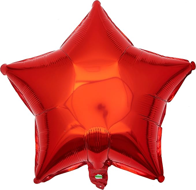 Red Star Shape Foil Balloon by MEPDNGN