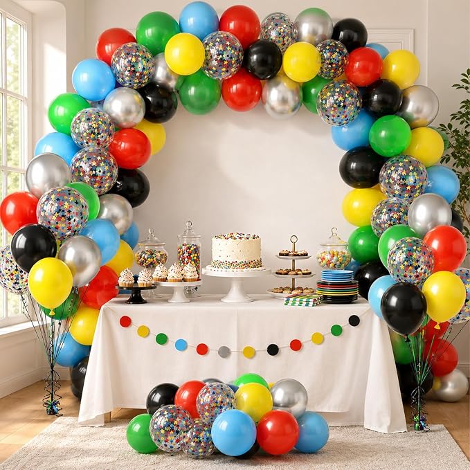 Colorful Balloons, Baby Shower Carnival School Festival Decor - Image 4
