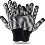 Teenitor 2 Pcs Heat Resistant Gloves With Silicone Bumps, Heat Resistant Gloves For Sublimation, Heat Protection For Hair Styling White