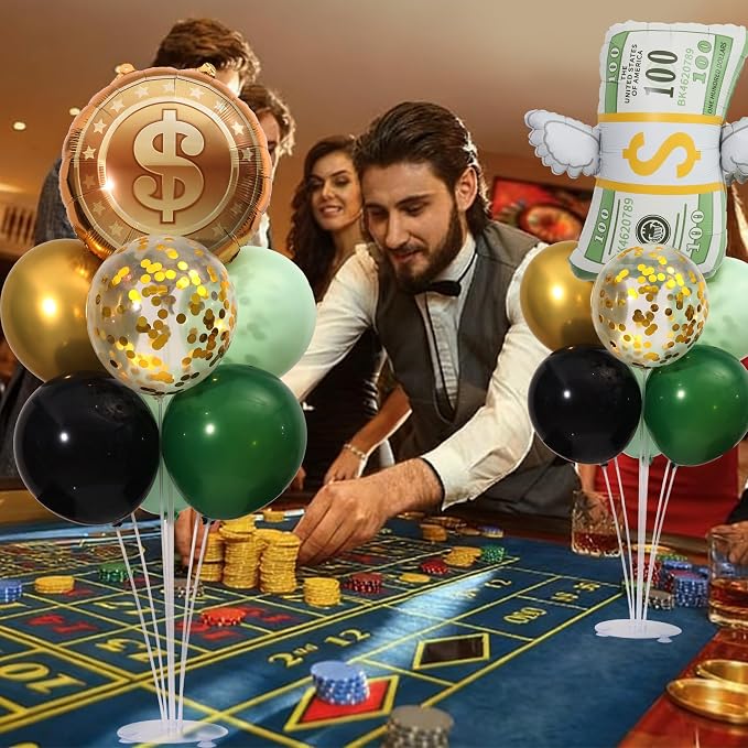 Money Dollar Balloon Stand for Table Centerpiece Stand Kit 2 Sets - Image 6