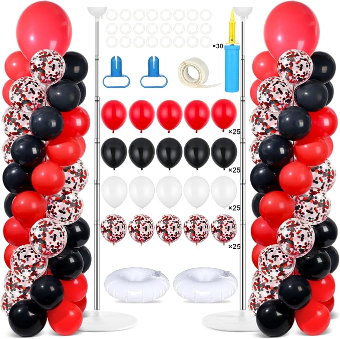 2 Sets Adjustable Balloon Column Stand Kit by Naozinebi