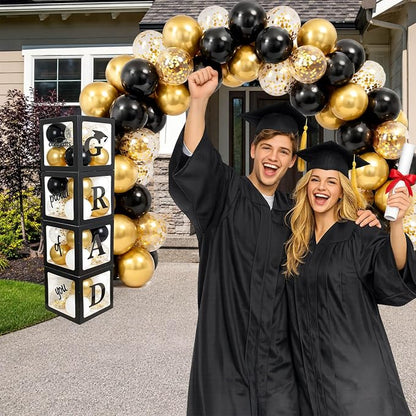 Grad Balloon Boxes for Balloon Arch Kit Black Gold Graduation Decorations 2026 - Image 7