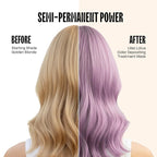 Overtone Semi Permanent Hair Color Conditioner, Lilac Lotus, 8 oz, Nourishing, Damage-Free, Color Depositing Mask for All Hair Types with Shea Butter & Coconut Oil, Vegan & Cruelty-Free