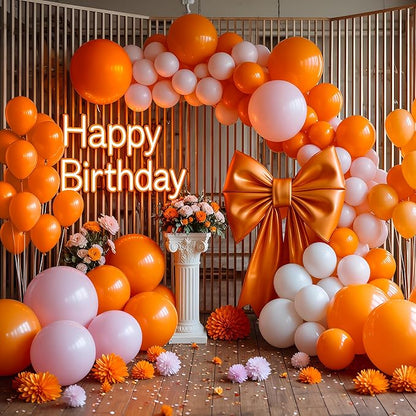 Orange Balloons 100 Pack 12 inch Extra Thick Latex Party Balloons | Balloons - Image 6