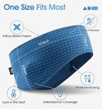 SUNMECI Lightweight Soft Fleece Headband - Breathable Ear Muffs for Men Women in Winter Running Cycling Ski Comfortable Warm for Clod Weather Sports