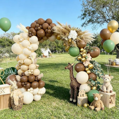 40pcs Brown Balloons, 12inch Dark Brown Latex Neutral Balloons | Balloons - Image 5