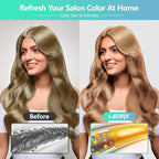 leorx Hair Dye shampoo, 3 In 1 Blonde Brown Color Shampoo Hair Dye For Refresh Hair Instant Herbal Coloring Shampoo For Women&Men - Tintes Para El Cabello Profesional