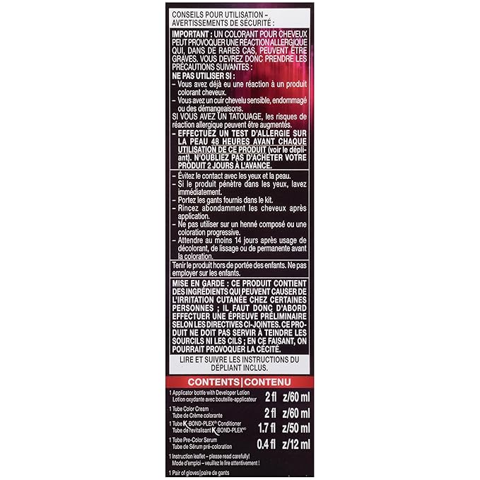 Schwarzkopf Keratin Color Permanent Hair Color Cream, 4.68 Dark Auburn, 1 Kit