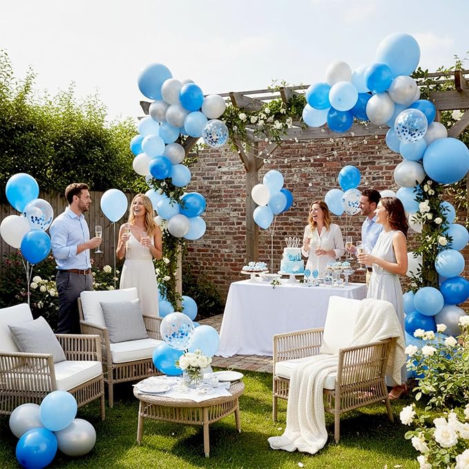 LovesTown 110PCS Latex Balloons 12inch Royal Blue Party Balloons Arch - Image 3