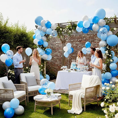 LovesTown 110PCS Latex Balloons 12inch Royal Blue Party Balloons Arch - Image 3