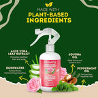 Locsanity Daily Moisturizing Refreshing Spray for Locs, Dreadlocks - Rose Water and Peppermint Hair Scalp Moisturizer, Dreadlock Spray - Natural Loc Care and Maintenance (12oz)