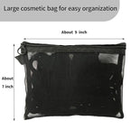 100 PCS Black Nylon Hair Ties for Women, Elastic Hair Bands No Damage for Thick,Seamless Ponytail Holders For Girls All Hair Types.