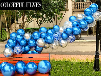12 Inch 100 Pcs Latex Metallic Chrome Balloons Helium Shiny Thicken Balloons - Image 5