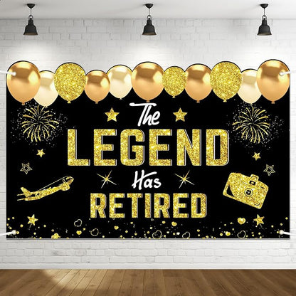 Retirement Party Decorations, Retirement Banner by Uiorgui