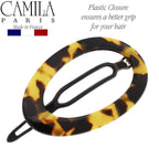 Camila Paris CP2794 French Hair Barrette Clip for Women, Handmade, Tokyo, Slide-in Metal-Free Closure, Strong Hold Grip Hair Clips for Girls, No Slip Durable Styling Hair Accessories, Made in France