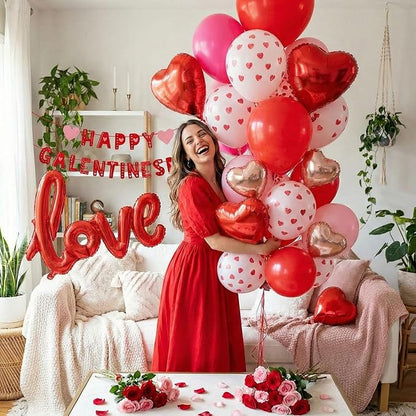 Valentines Day balloon garland arch kit - Image 4