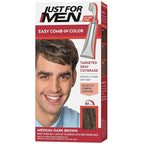 Just For Men Easy Comb-In Color Mens Hair Dye, Easy No Mix Application with Comb Applicator - Medium-Dark Brown, A-40, Pack of 1
