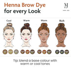 Marie-José Henna Dye - Professional Henna Tint for Spot Coloring - Covers Grey Hair - Root Touch Up - Good for 50 Applications (Chestnut)