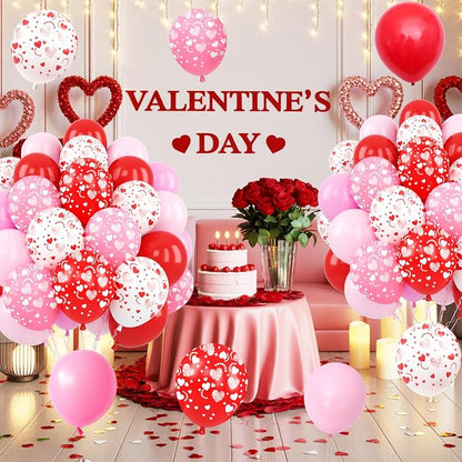 Red and Pink Balloons, for Valentine’s Day Wedding Engagement Anniversary Baby - Image 4
