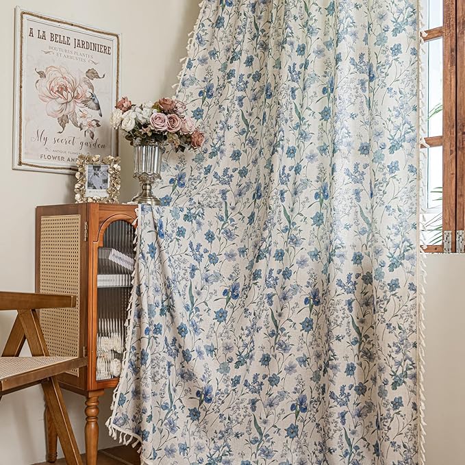 ENJOYBRIDAL Floral 96 Inch Curtains by ENJOYBRIDAL