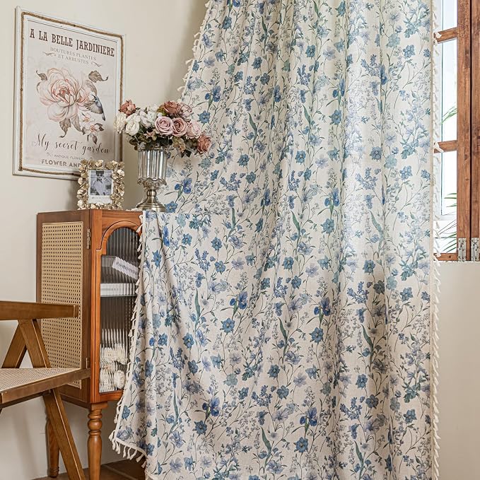 ENJOYBRIDAL Floral 63 Inch Curtains by ENJOYBRIDAL