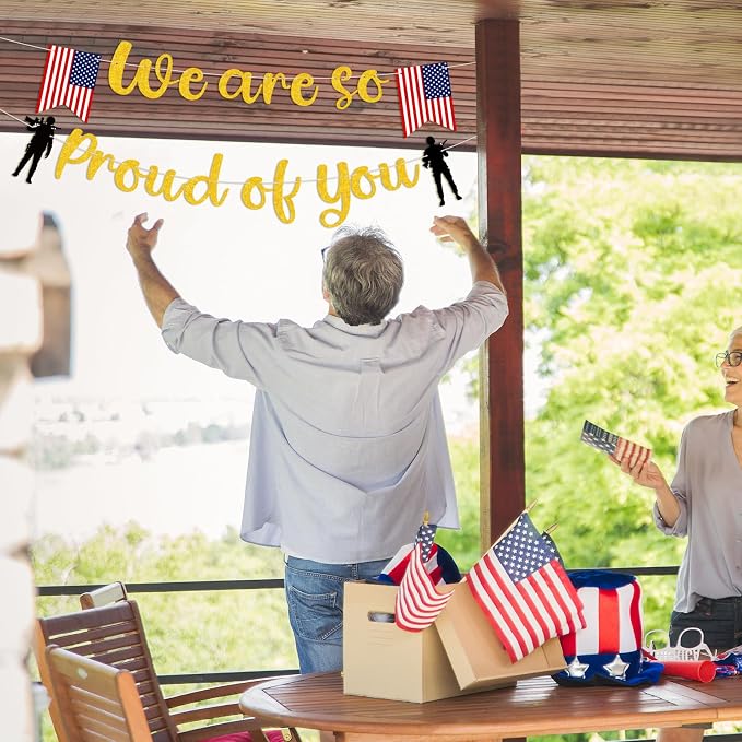 Retirement Party Decorations We Are So Proud of You Banner Welcome Home Banner - Image 9